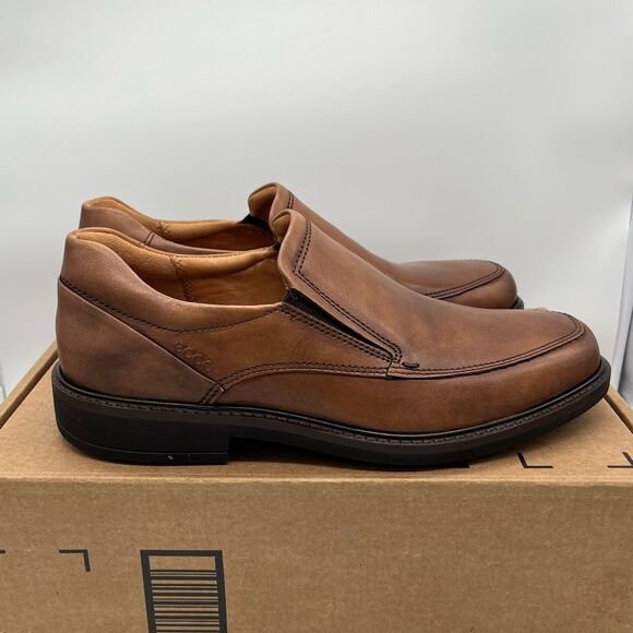 Ecco Holton Apron Slip-On Amber Brown EU 39 US 5 Mens/Boys - Picture 1 of 10